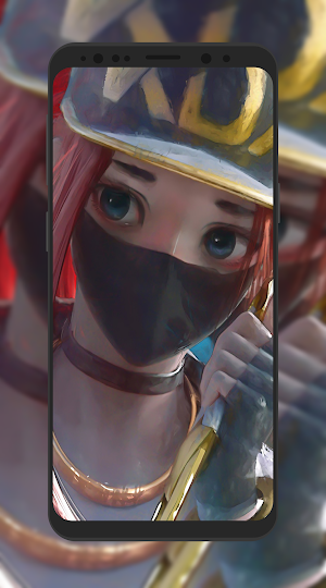 Girl Mask Wallpaper Screenshot 2