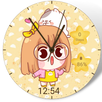 Cartoon kawaii watch face 2023