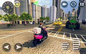 City Pizza Delivery Boy: Moto Free Bike Games Screenshot 2