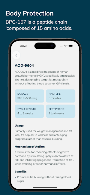Peptide Calculator Screenshot 2