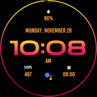 Flame Gradient Watch Face