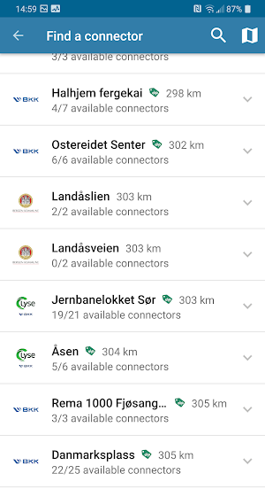 Bilkraft - EV fast charging in Norway Screenshot 3