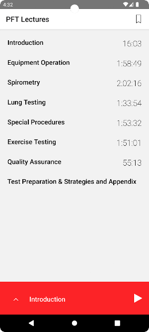 PFT Audio Lectures Screenshot 0