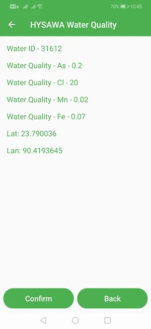 HYSAWA Water Quality Screenshot 2
