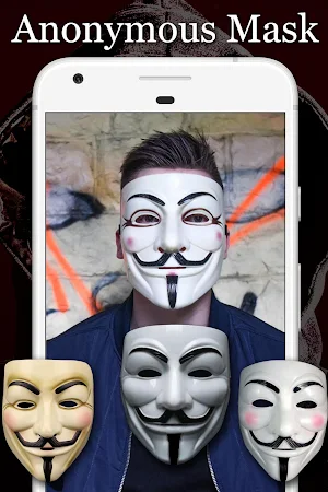 Anonymous Mask Photo Editor Free Screenshot 0