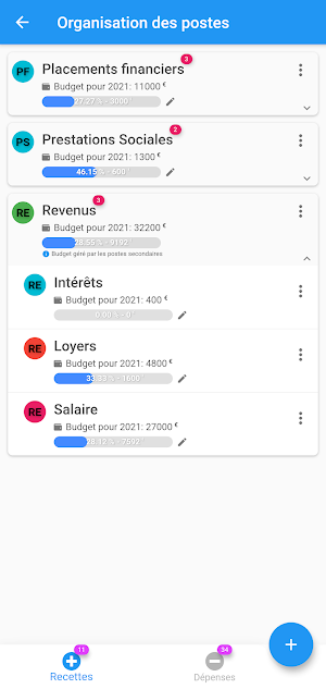 Budget familial & Comptes banques Screenshot 3