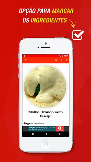 Receitas de Molho Branco Screenshot 0
