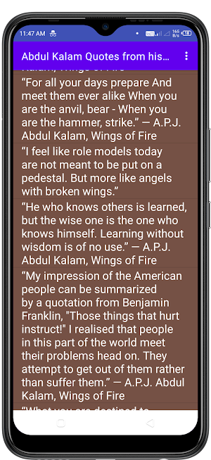 Abdul Kalam Quotes Screenshot 2