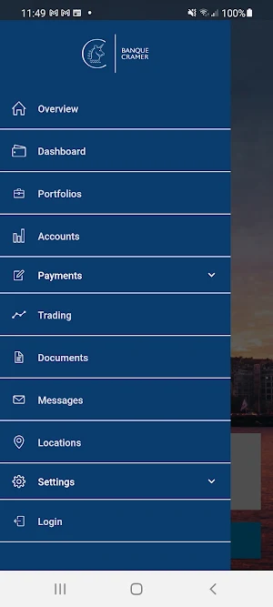 Banque Cramer Screenshot 0