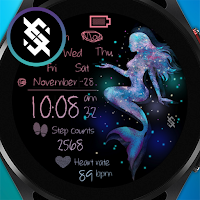 BFF5- Neon Art Mermaid Night