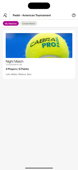 Tiebreak – Easy Padel Matches Screenshot 0