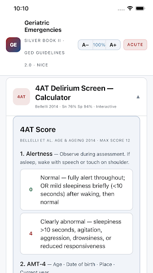 Geriatrics Emergencies Screenshot 3