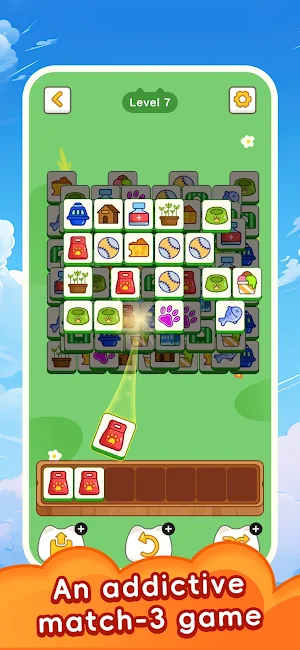 Happy Match-3 Tiles Match Screenshot 1