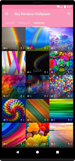 Sky Rainbow Wallpaper Screenshot 2