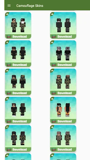 Camouflage Skins for Minecraft Screenshot 1