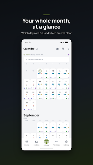 DateDots: Calendar Alarm Clock Screenshot 0