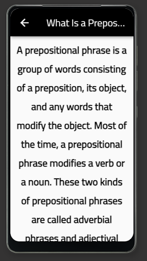 preposition phrase Screenshot 0