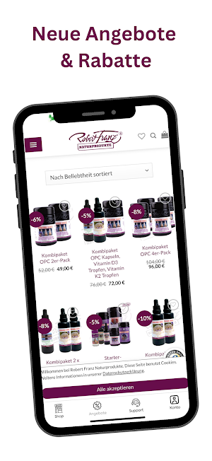 Robert Franz Naturprodukte Screenshot 1