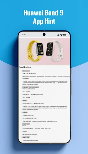 Huawei Band 9 App Hint Screenshot 3