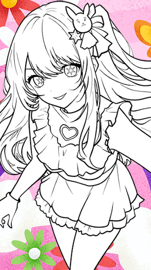 Oshi no Ko Coloring Game Screenshot 1
