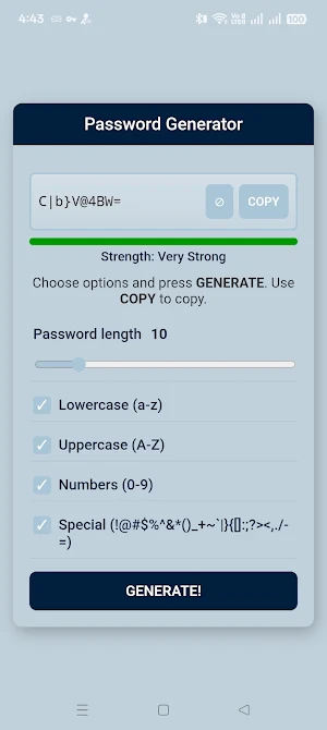 M.U. Passwords Pro Screenshot 3
