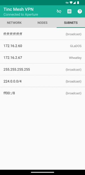 Tinc Mesh VPN Screenshot 0