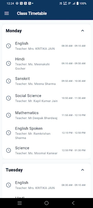 SSSPS Parent App Screenshot 2