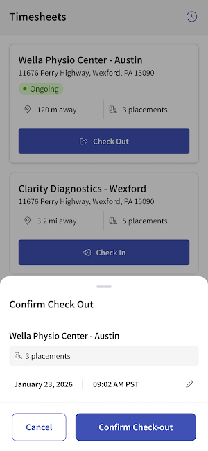 Exxat Faculty Screenshot 1