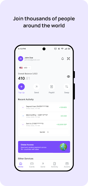 Sarafa: Customer Wallet Screenshot 1