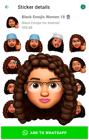 Black emojis for Android Screenshot 2