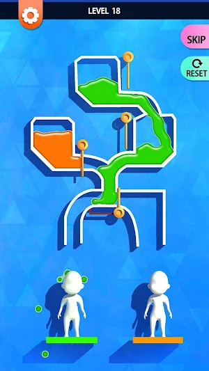 Color The Man : Water Flow Game Screenshot 1