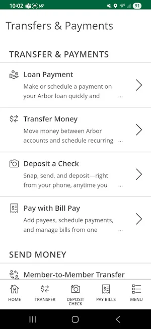 Arbor Financial Mobile Banking Screenshot 3