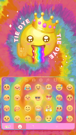 Tie Dye Keyboard Theme Screenshot 2