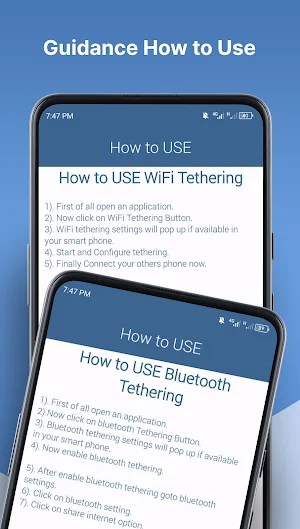 WiFi Share Via Bluetooth, USB Screenshot 1