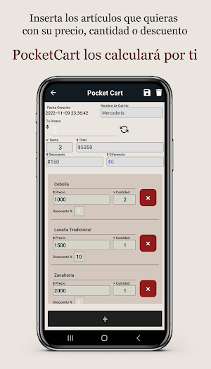 PocketCart Screenshot 1