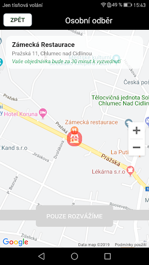 Zámecká restaurace Screenshot 1