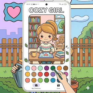 Cozy Girl: Bold Coloring Screenshot 3