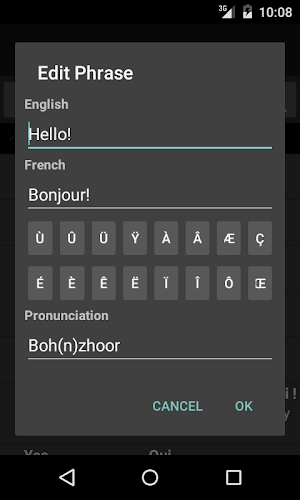 Travel Phrases - French Lite Screenshot 1