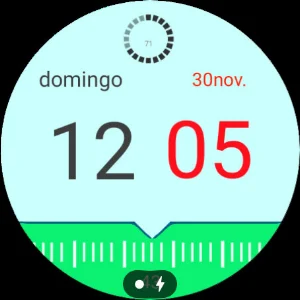 Digital Modern Clock Animated Screenshot 2