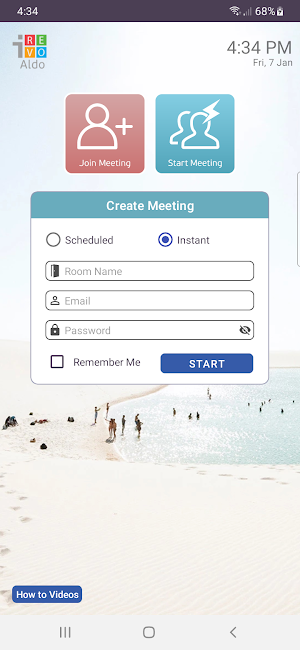 ALDO VCall: Web Video Meetings Screenshot 0