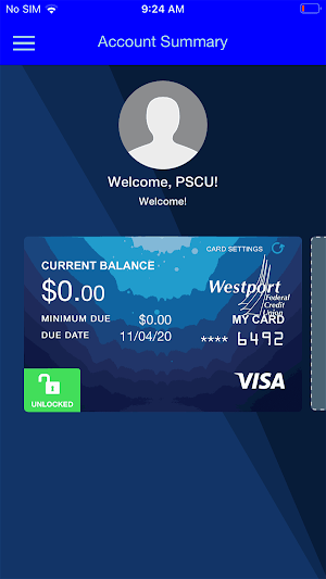 WFCU Visa Screenshot 1