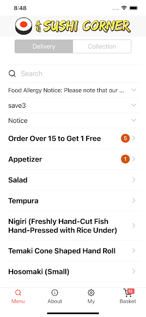 Sushi Corner Oxford Screenshot 0