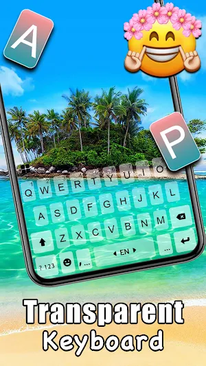 Nature Transparent Keyboard Background Screenshot 1