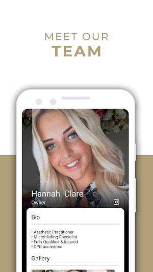 Hannah Clare Aesthetics Screenshot 2