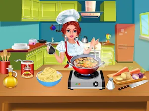 Make Pasta Food in Cooking Kitchen Screenshot 2