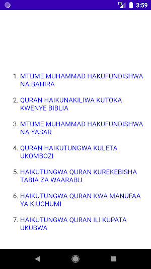 Darasa za Quran na mafundisho Screenshot 1