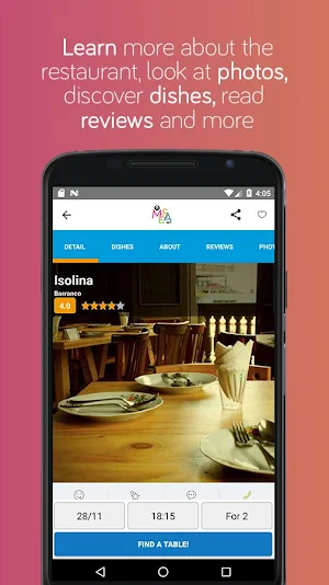 MESA 24/7 - Restaurants Reservations and Ordering Screenshot 3