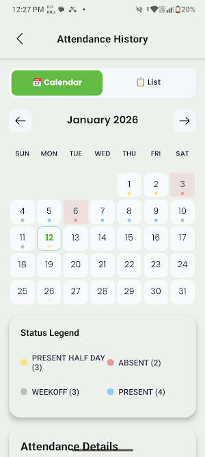 SG HRMS Screenshot 2