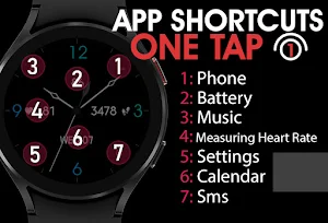 Minimal Black Watch Face Screenshot 3