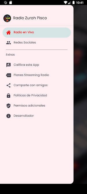 Radio Zurah Pisco Screenshot 2